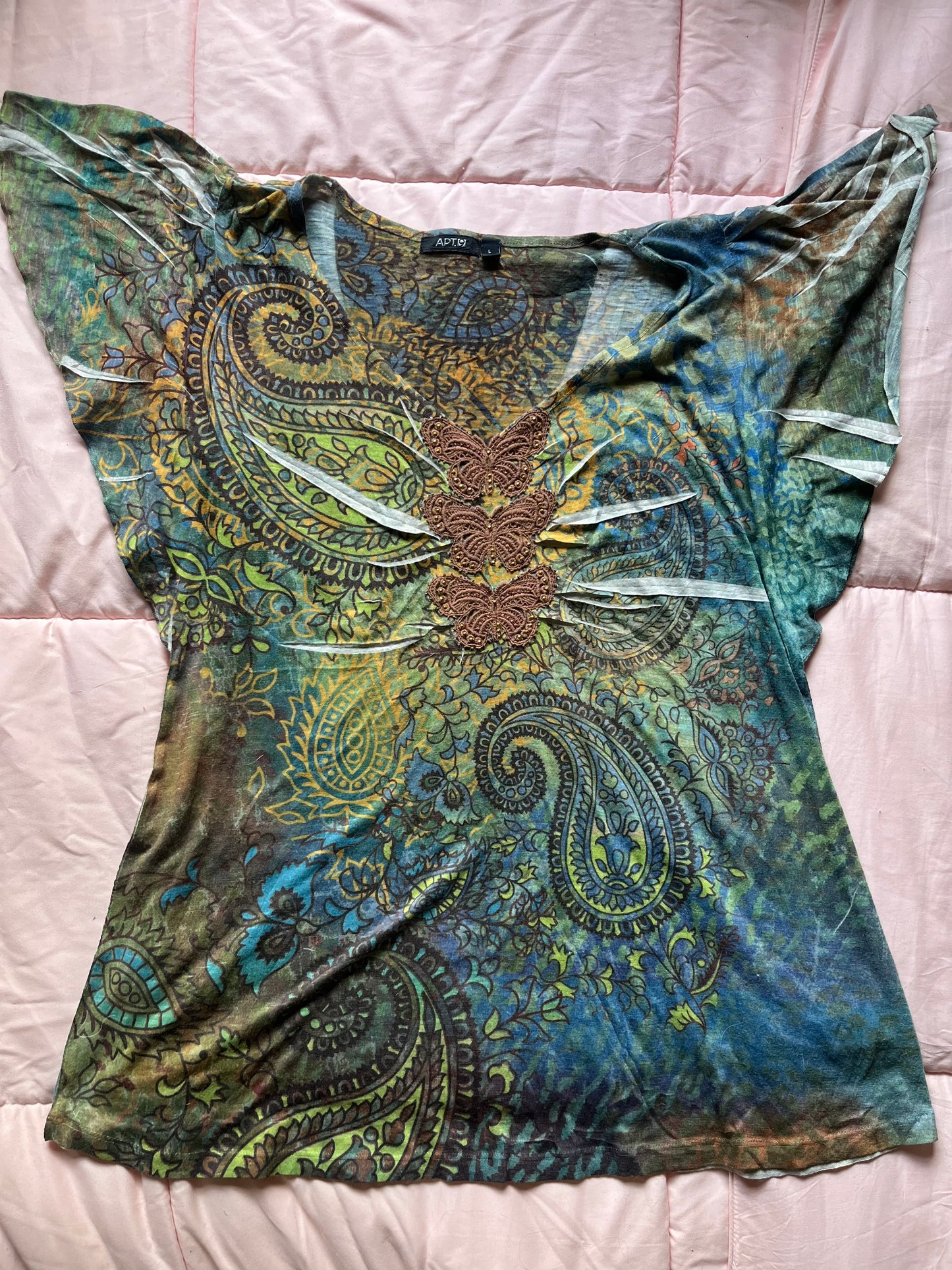 Butterfly Garden Top
