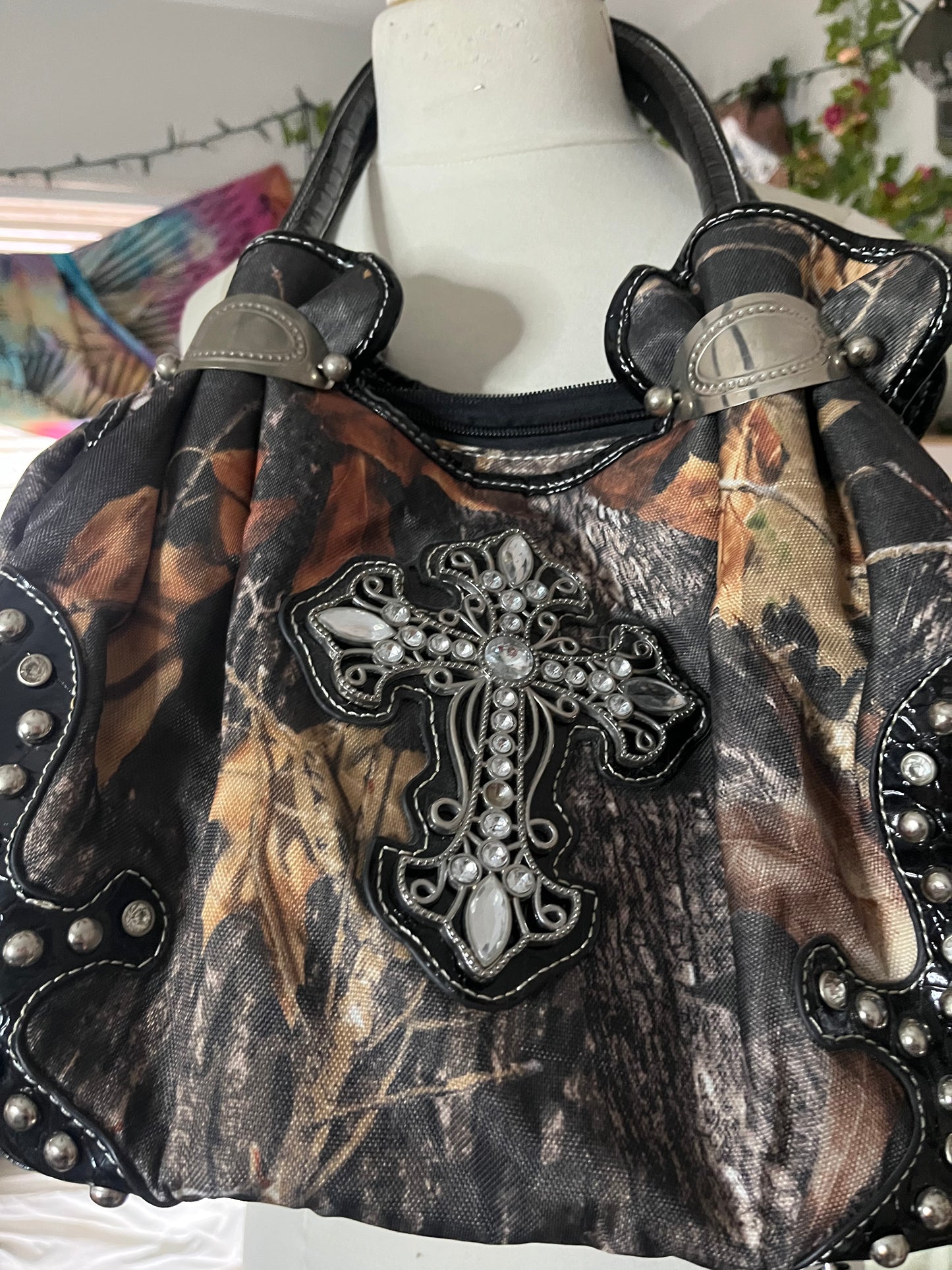 Camo Cross Bag + Wallet