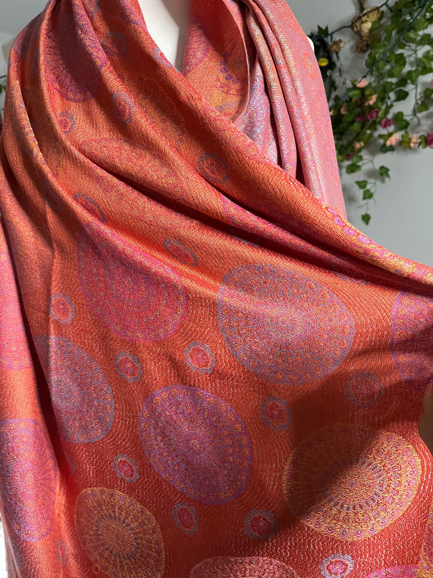 Pink and Orange Scarf