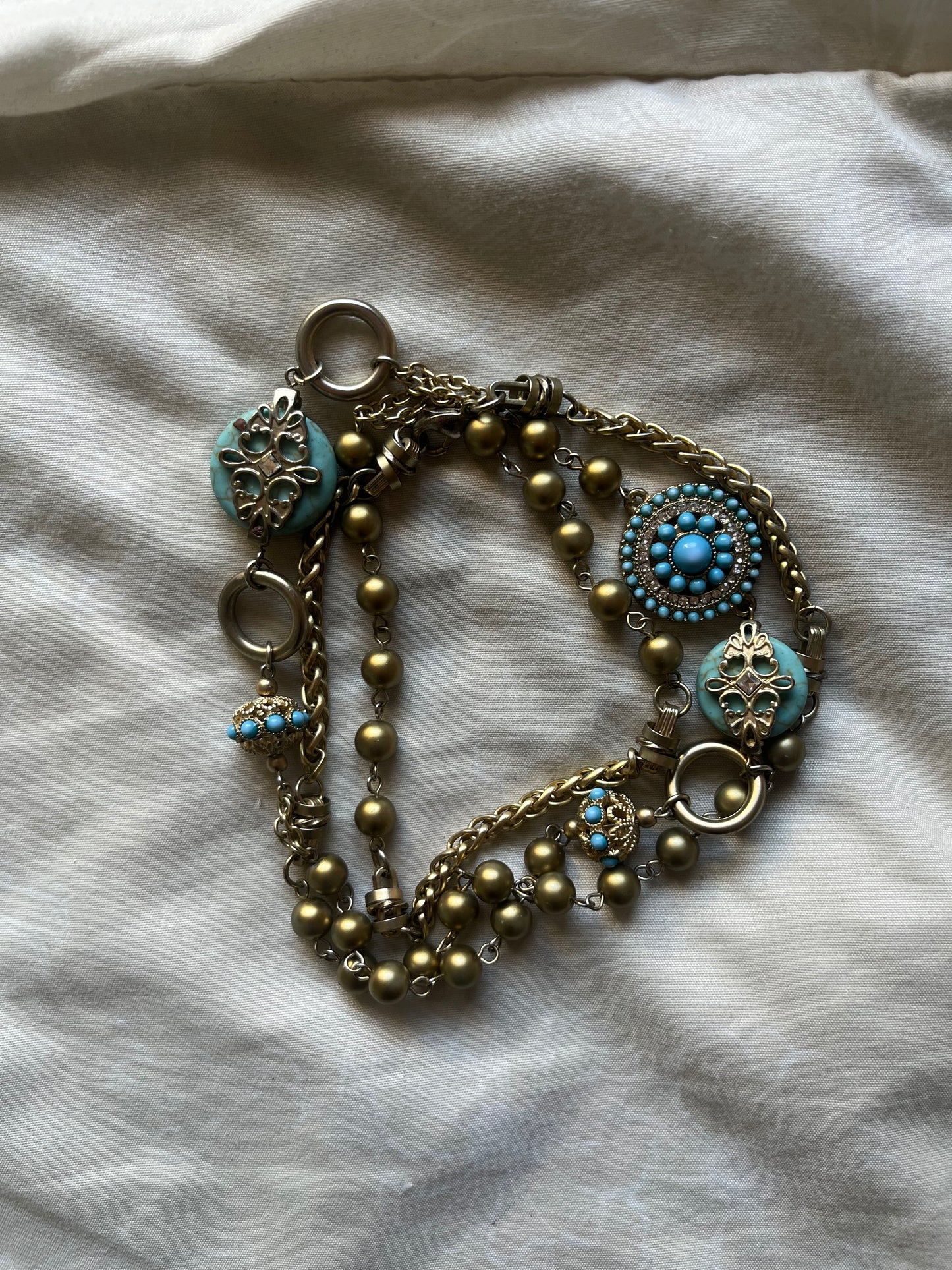 Gold body chain