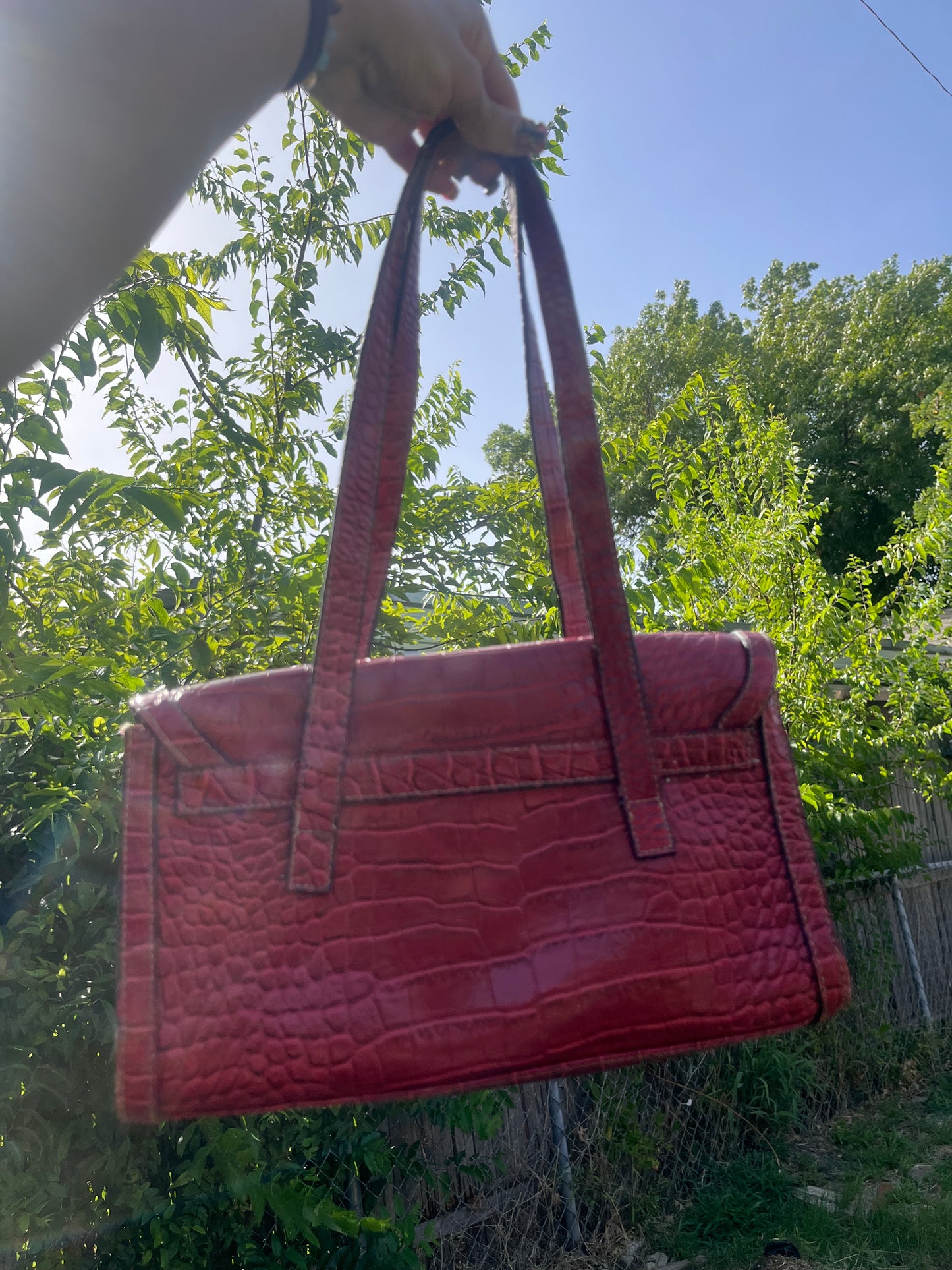 Red Croc Bag