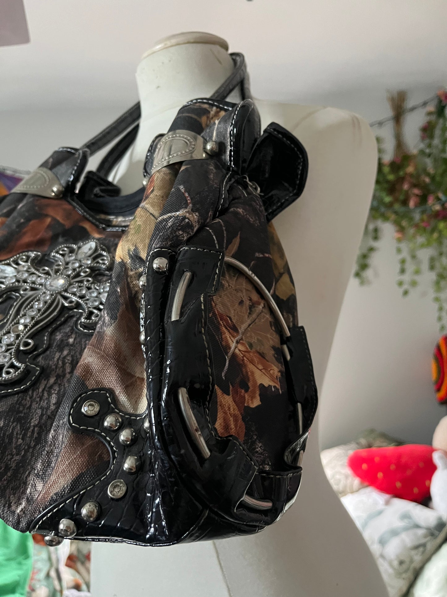 Camo Cross Bag + Wallet