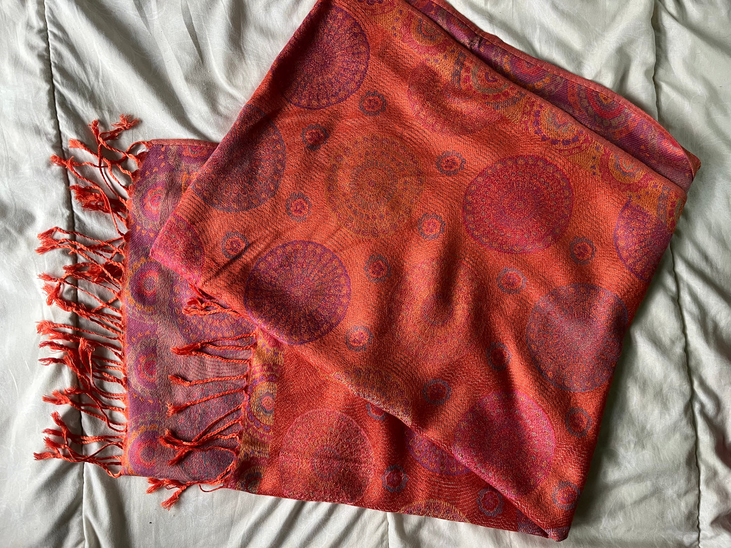 Pink and Orange Scarf