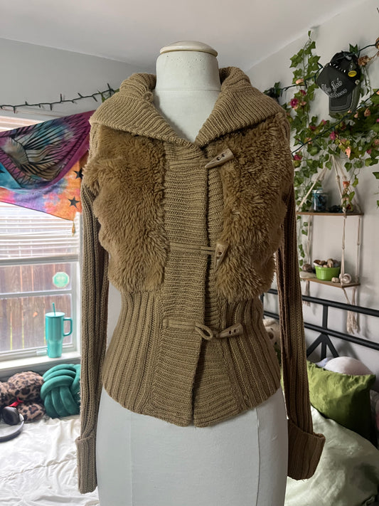 Fur Cardigan