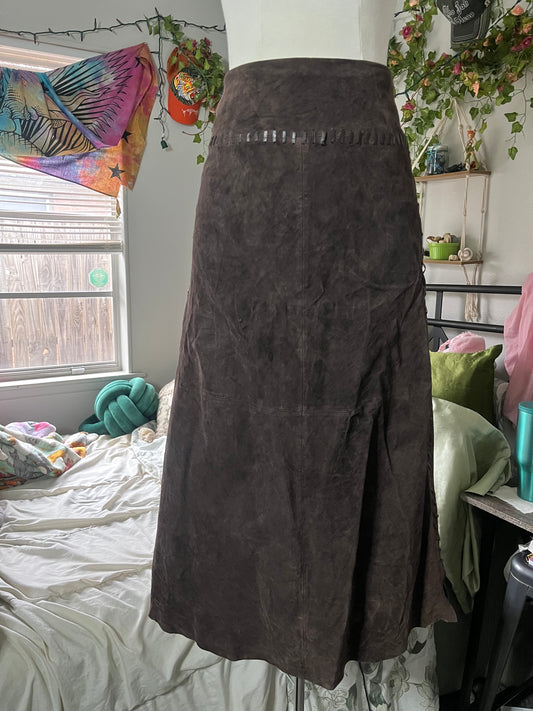Leather Maxi Skirt