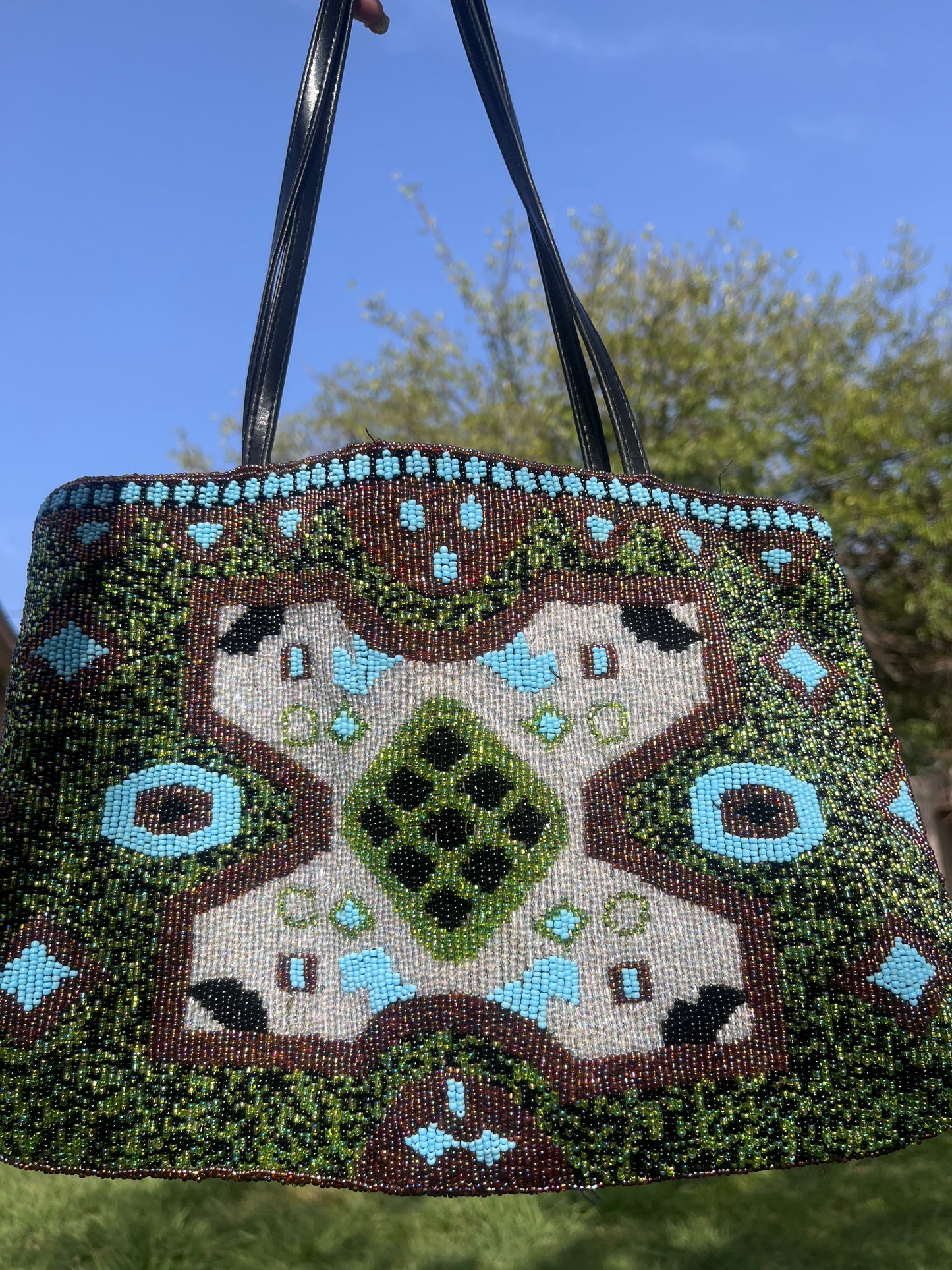 Earthy Beaded Bag