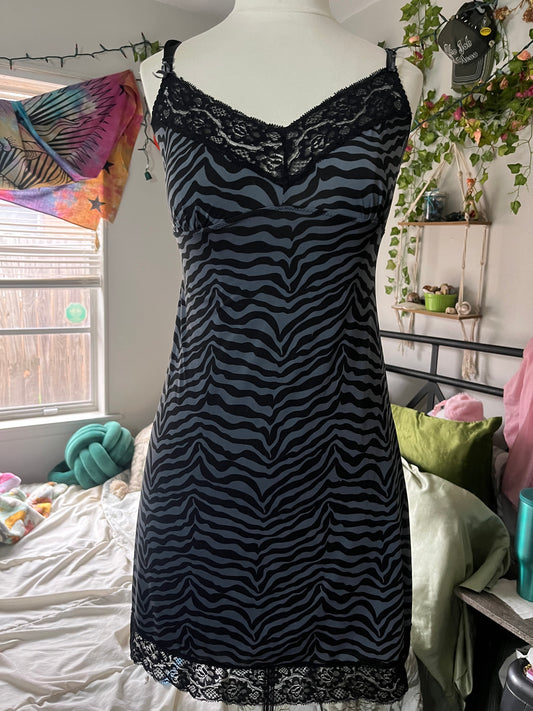 Zebra Slip Dress